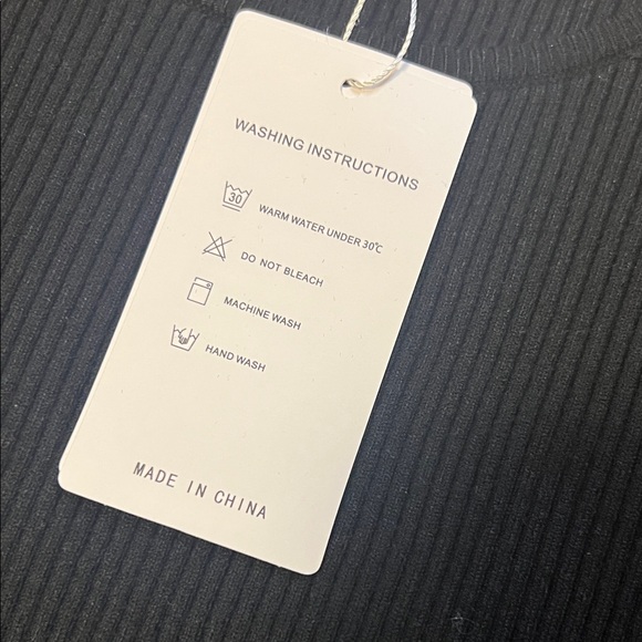 Zesica Elegant Black Ribbed Short Sleeve Sweater size XXL - Picture 8 of 12